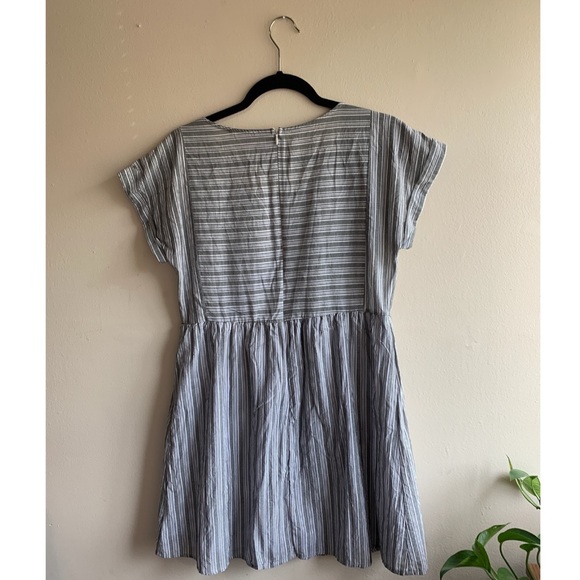 Altar’d State Blue Striped Babydoll Dress - Picture 2 of 2